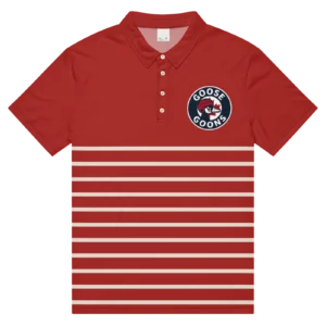 Red Men’s Polo Shirt Goose Goons