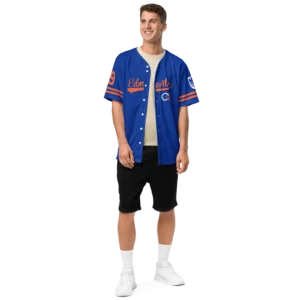 Detailed Back View Baseball Uniform Jersey - Sportswear