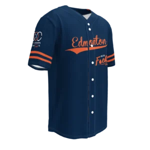 Back View Orange Baseball Jersey - Sports Fan Jersey