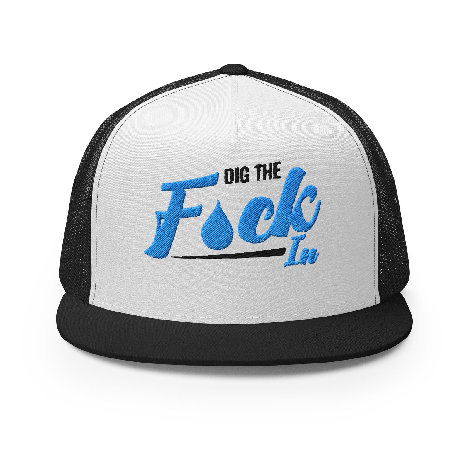 Dig the F*** In Trucker Snapback – Black - Image 2