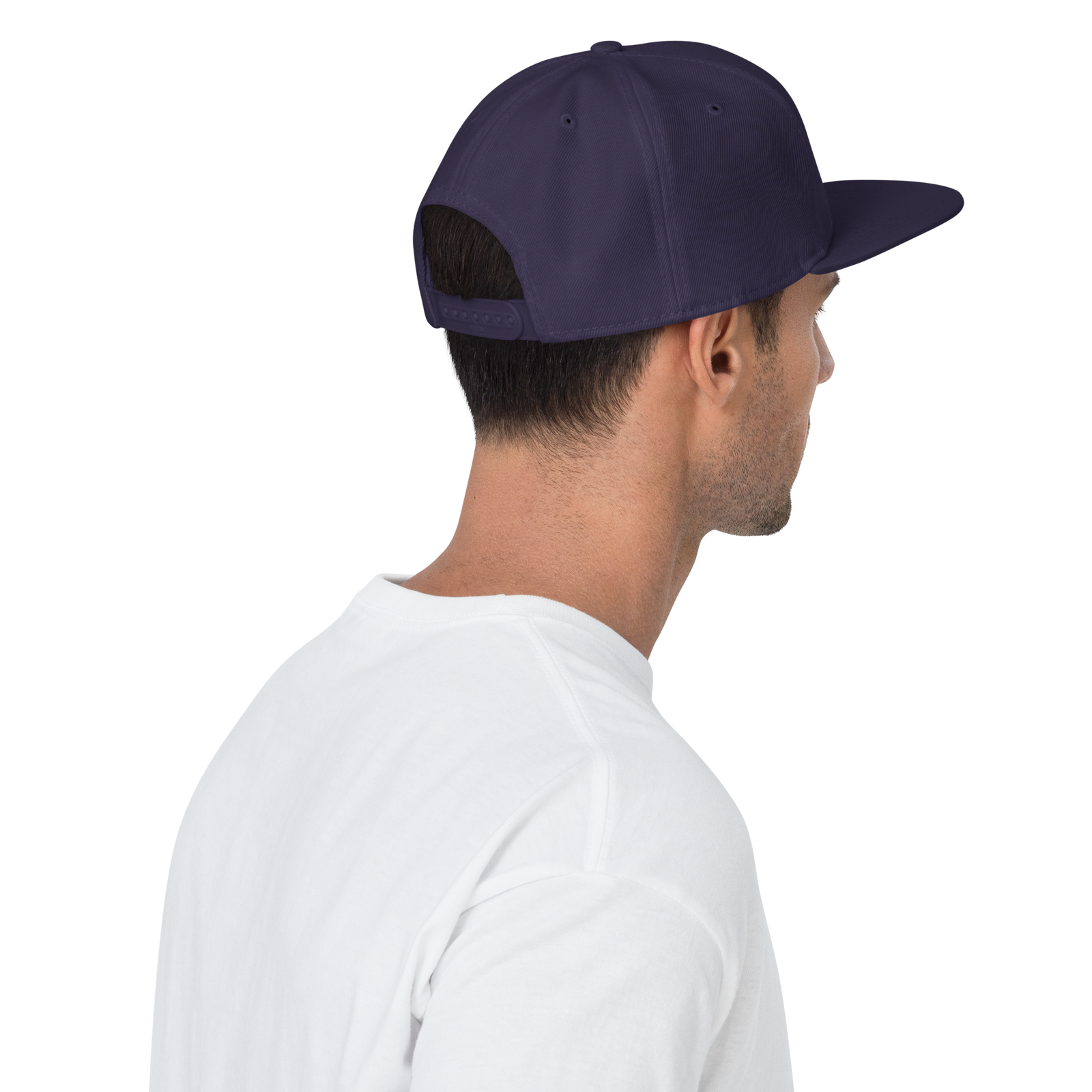 City of Champs Snapback Hat – Navy Blue & Orange - Image 2