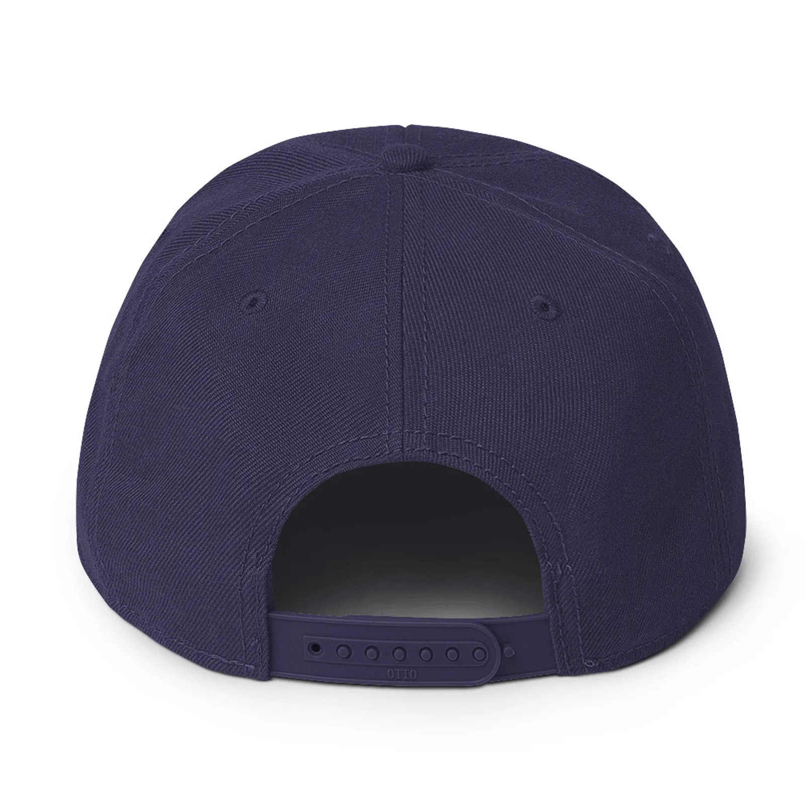 City of Champs Snapback Hat – Navy Blue & Orange - Image 3